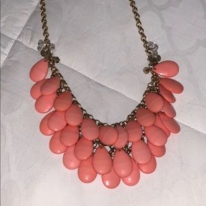 Pink statement necklace
